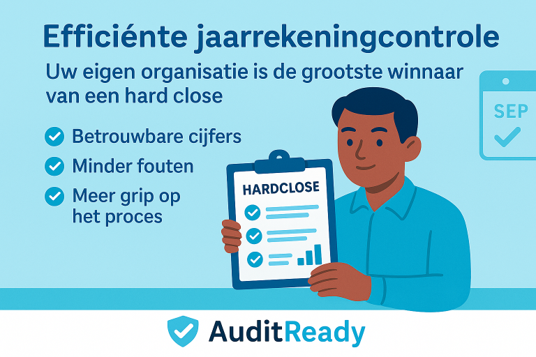 efficiente jaarrekeningscontrole afbeelding met overzicht van de voorldelen van het doen van een hardclose