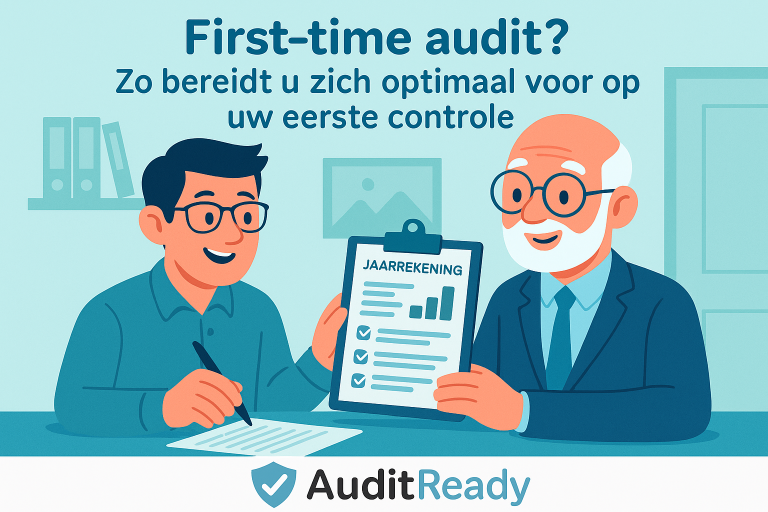 first-time audit afbeelding met korte checklist